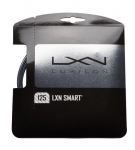Tennissaite - Luxilon - LXN SMART - schwarz/weiss matt - 12,2 m 17G / 1,25 mm