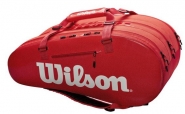 Tennistasche - Wilson - SUPER TOUR 3-Fach-Tasche (2018/2019) rot