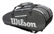 Tennistasche - Wilson - SUPER TOUR 3-Fach-Tasche (2018/2019) schwarz/grau