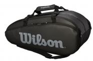 Tennistasche - Wilson - TOUR 2-Fach-Tasche - groß (2019) schwarz/grau