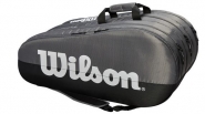 Tennistasche - Wilson - TEAM 3-Fach-Tasche (2019) grau/schwarz