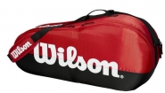 Tennistasche - Wilson - TEAM 1-Fach-Tasche (2019) schwarz/rot
